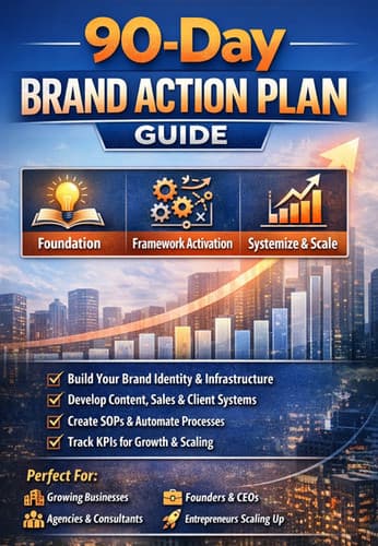 90-Day Brand Action Plan: Execute, Systemize, and Scale Your Business digital download cover